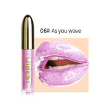 Waterproof Lipgloss Diamond Glitter Liquid Lipstick Lip Gloss Long Lasting Moisturizing Lipstck Lip Makeup Cosmetic Lip Stick