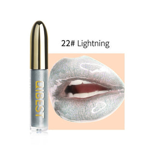 Waterproof Lipgloss Diamond Glitter Liquid Lipstick Lip Gloss Long Lasting Moisturizing Lipstck Lip Makeup Cosmetic Lip Stick