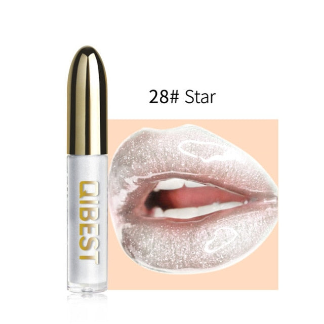 Waterproof Lipgloss Diamond Glitter Liquid Lipstick Lip Gloss Long Lasting Moisturizing Lipstck Lip Makeup Cosmetic Lip Stick